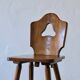 Brutalist oak bar chair | Germany | 1950s