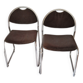 Paire de chaises 1970 Vintage.
