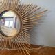 Very beautiful vintage rattan sun mirror