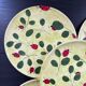 Service de 5 assiettes décor coccinelles