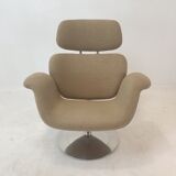 Fauteuil tulipe et pouf par Pierre Paulin pour Artifort, années 1980