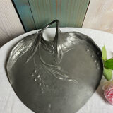 Large Art Nouveau pewter storage tray Kayserzin