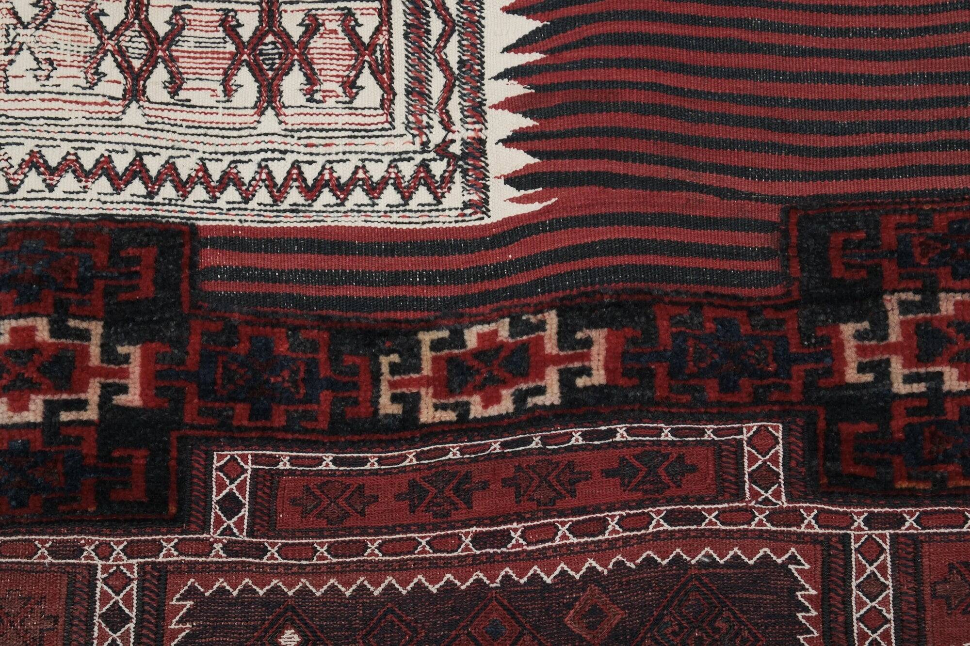Vintage handmade Turkish rug 95x235 cm