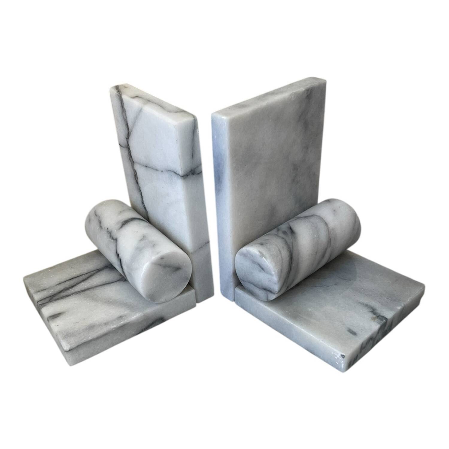 Pair of marble bookends