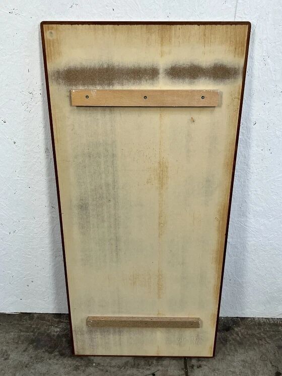 Miroir vintage XL en teck, Scandinavie, années 1970