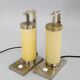 Set of Two Bauhaus / Functionalist Table or Bedside Lamps, 1930s