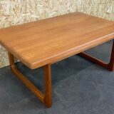 60s 70s Teak Table Side Table Coffee Table Niels Bach Design Denmark