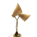 Mid-century modern two lights lamp, France circa 1960
