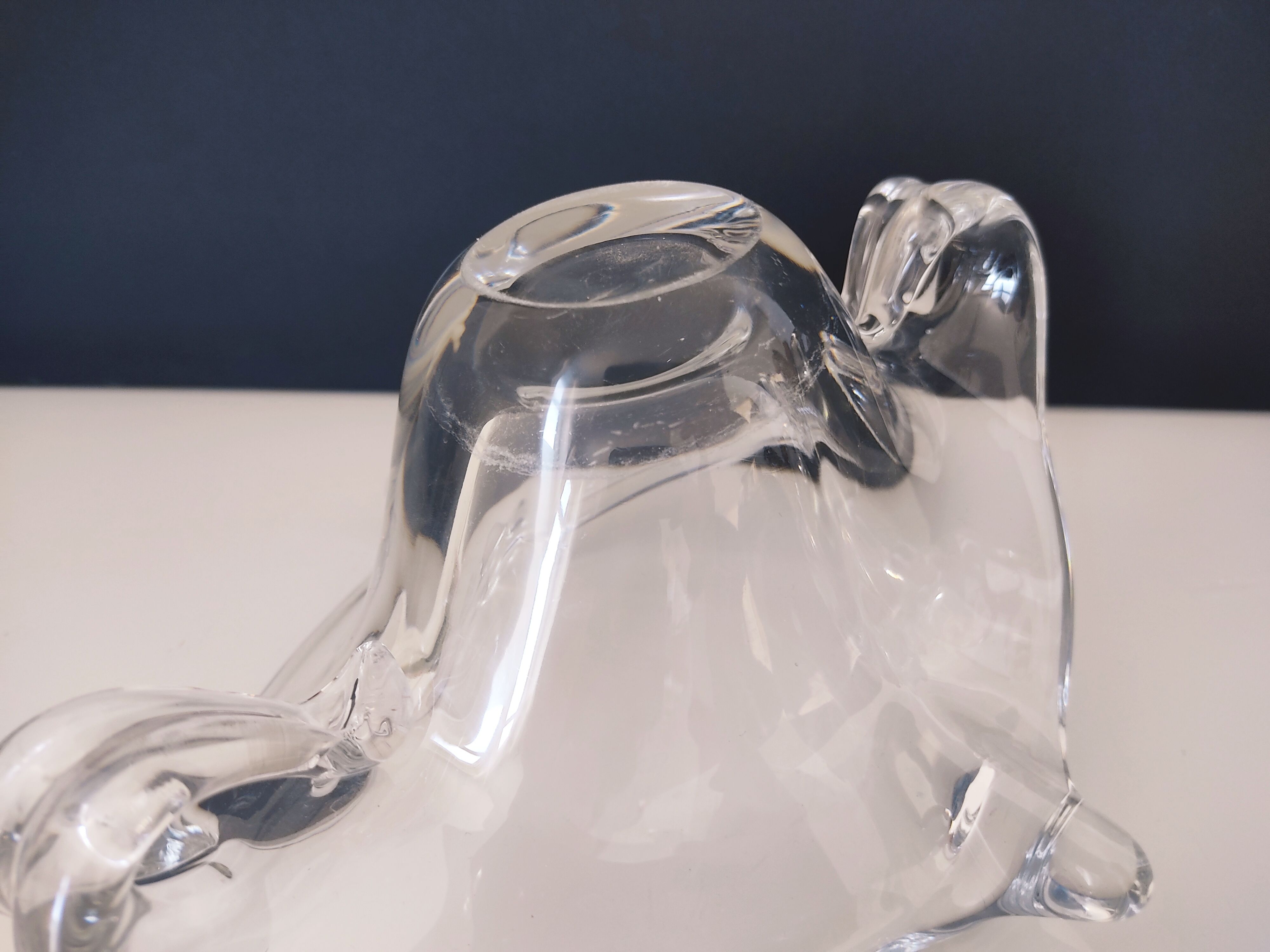 Coupe vide poche en cristal Val Saint Lambert