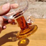 Suite of 6 wine glasses 70s