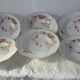 6 hollow porcelain plates. Art Nouveau