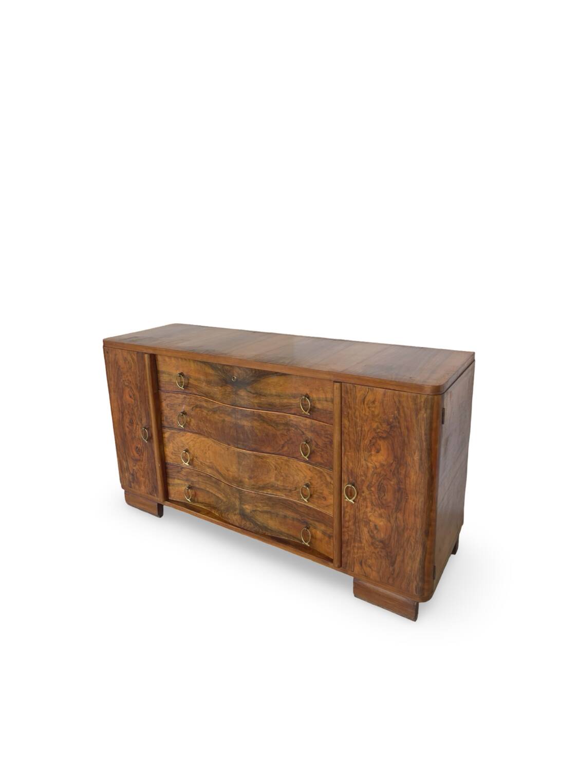 Italian Art deco walnut sideboard