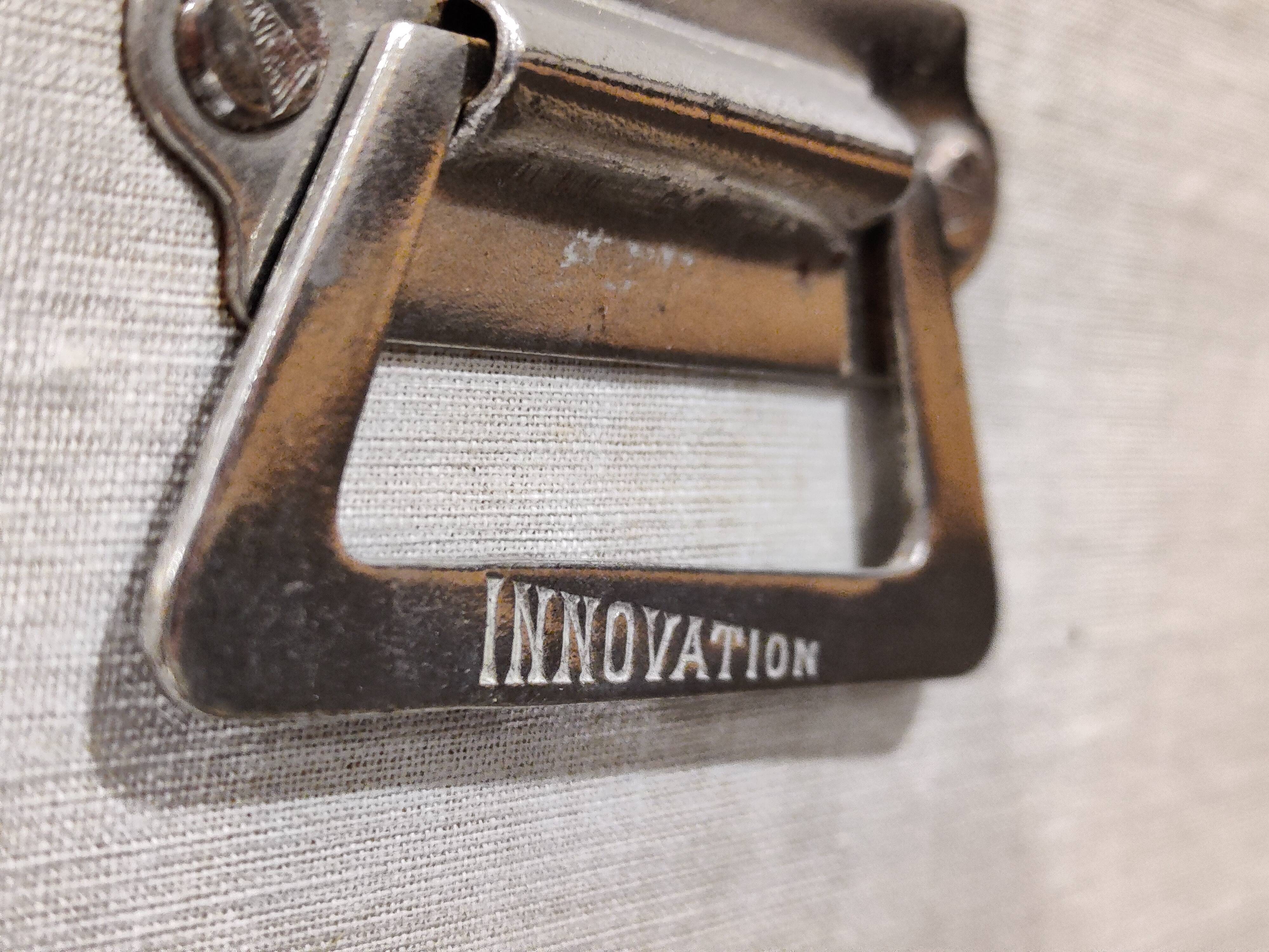 Antique steamer trunk by innovation, 1930s