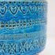 Vintage Rimini Blue Ceramic Vase by Aldo Londi for Bitossi, Italy, 1960s
