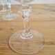 Service de 6 verres à eau en cristal ciselé