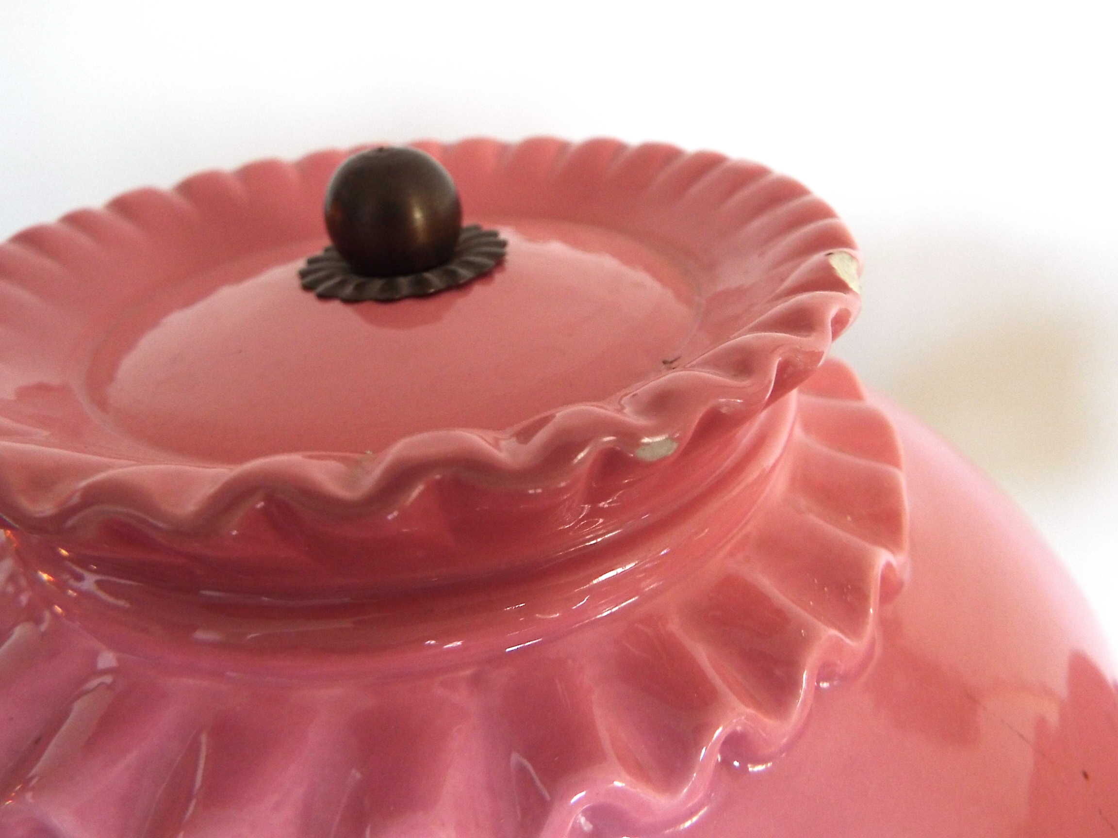 Pair of ceramic lamps