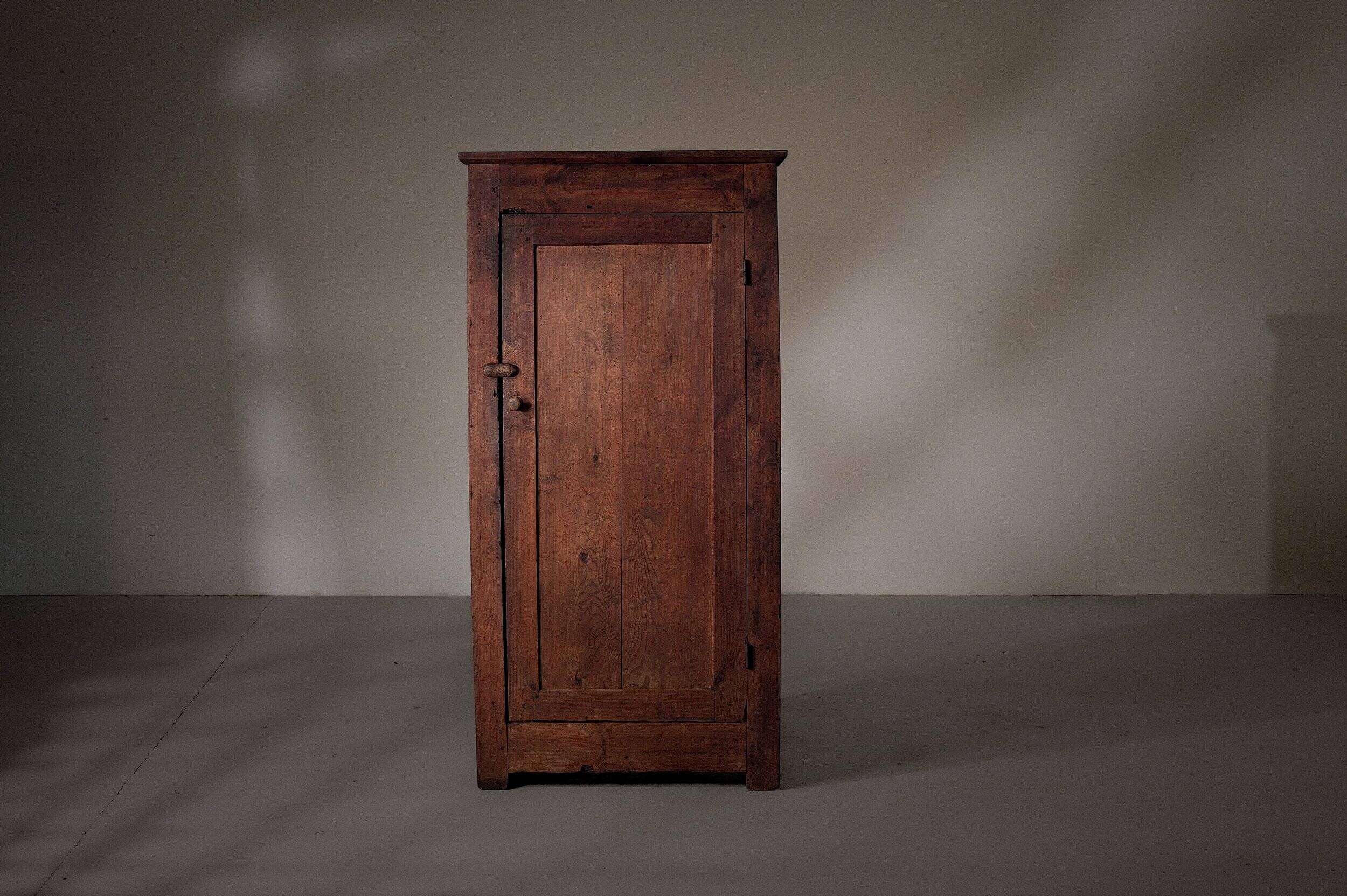 Single-door cabinet, folk art, Auvergne, 1900