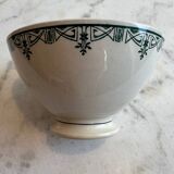 Small ironstone bowl with green pattern
