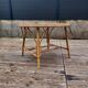 Vintage coffee table in bamboo and rattan.