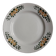Old round footed plate signed Labrut brothers flowers