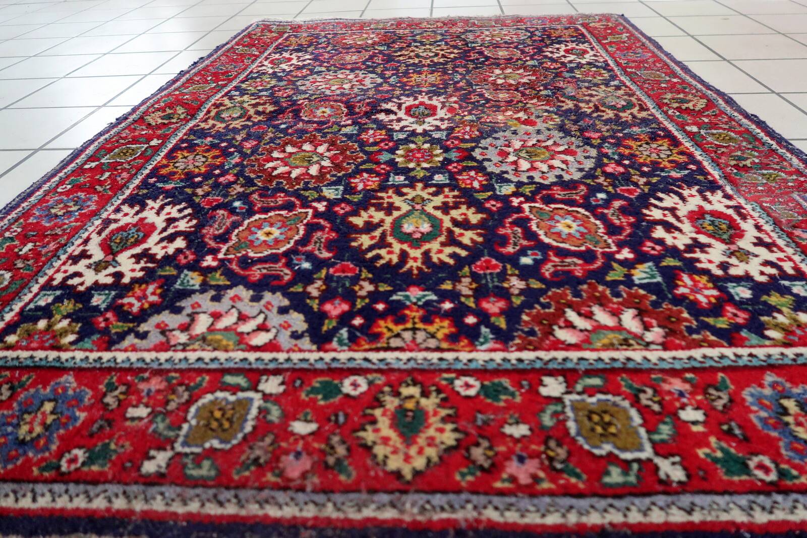 Tapis Vintage Tabriz Fait Main – 103 x 143 cm - 1C1031