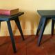 Paire de chevets vintage noirs