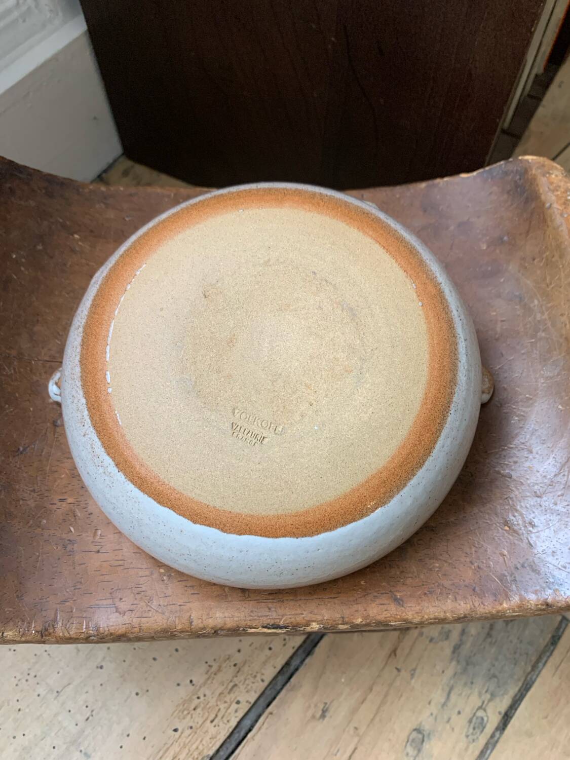 Voldemar Volkoff - Grey Ceramic Dish - Vallauris