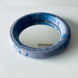 Round ceramic wall mirror