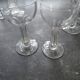 6 antique champagne flutes