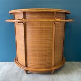 Vintage rattan bar