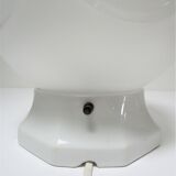 Porcelain ball lamp and art deco style glass