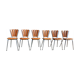 Lot de 6 chaises "pétale" de Soudéxvinyl