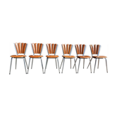 Set of 6 "petal" chairs from Soudéxvinyl
