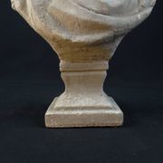 Bust of Marcus Aurelius Caesar as a teenager, in terracotta with a grey patina, 20th century