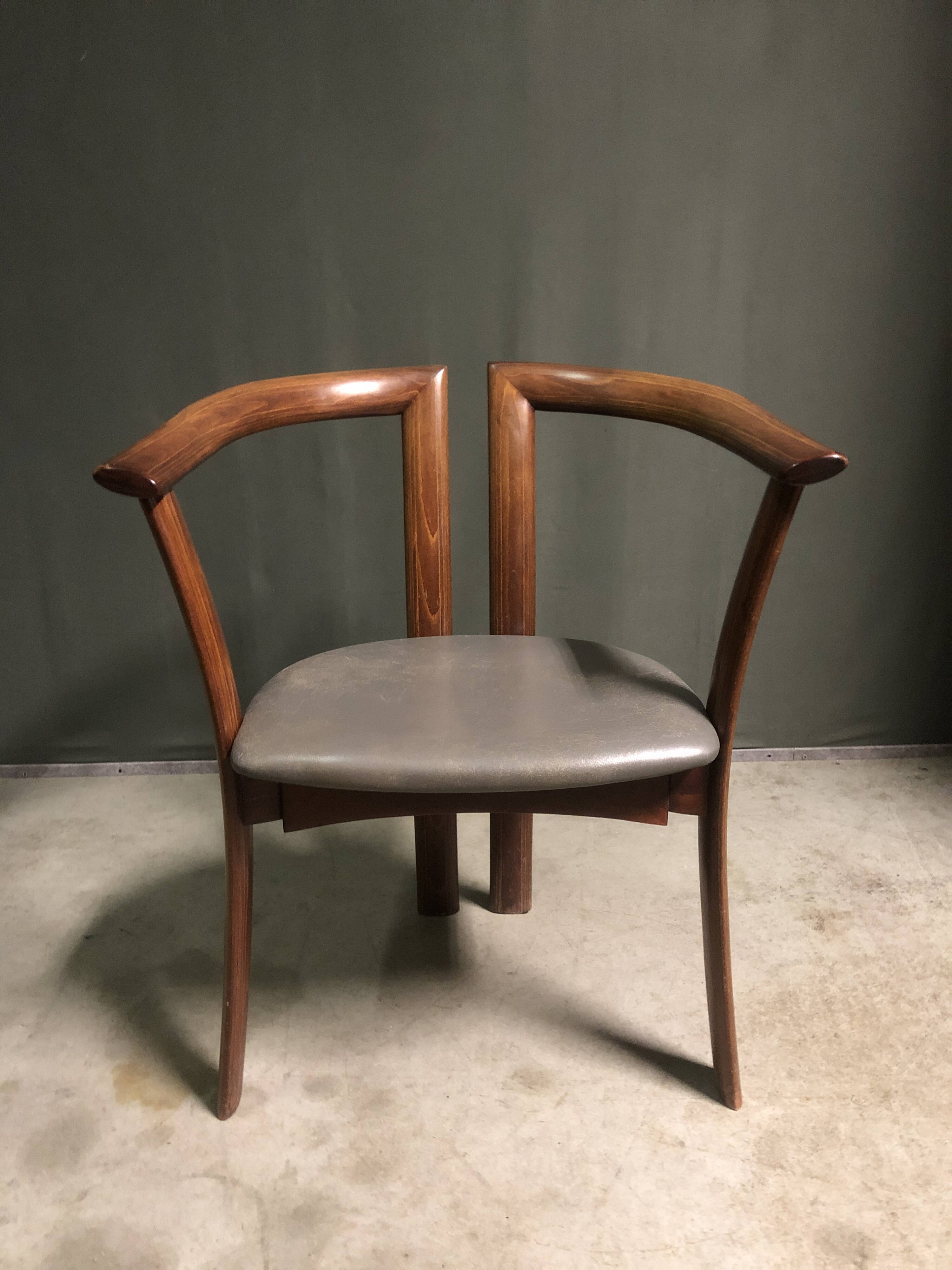 Rare PAIR OF DANISH ARMCHAIRS FOR SCHOU ANDERSEN