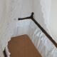 Old Vintage cradle with balance on wheels