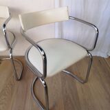 Pair of vintage canteliver armchairs from Zug, Victoria, Switzerland.