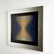 Victor Vasarely, optical composition, circa 1970s, offset print, framed