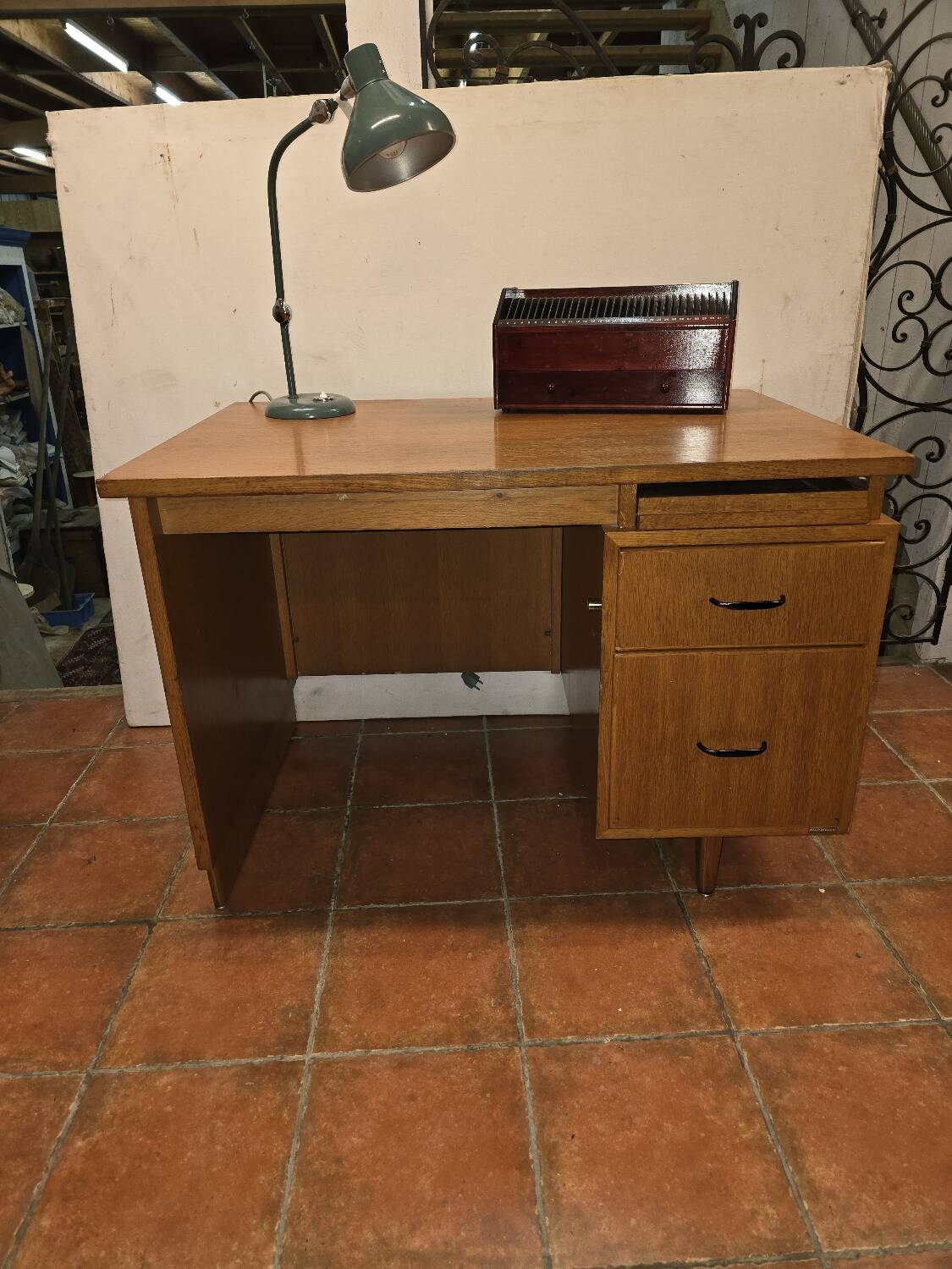 1960s Burwood Oak Desk