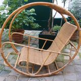 Circular Rocking Chair, MCM, 1960s, Italy