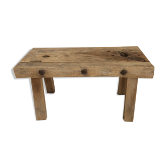 Small old wooden stool