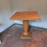 Oak veneer side table