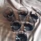 Set of 6 Arcoroc Luminarc Octime smoked black glasses