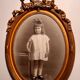 Old photograph, young girl with ribbon, 19th century