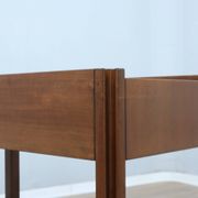 Angelo Mangiarotti for Molteni 4D Series solid wood Bar Cart 1970s