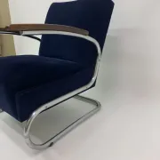 Chromed Bauhaus armchair Type S-411 by W. Gispen for Mücke Melder, 1930s