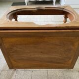 Wooden coffee table and canage