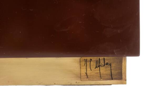 Jean-Claude Mahey. Commode en bois laqué. Années 1970-80.