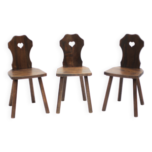 Lot 3 chaises montagne - chaise brutaliste