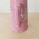 Vase pichet rose Sarreguemines peint à la main vers 1900